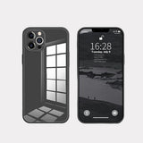 White Tempered Glass All-inclusive Drop-resistant Phone Case