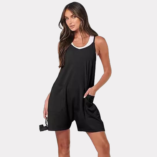 Jumpsuit Fashion Clothing Lace Pockets