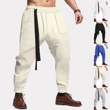 Men's Casual Pants Solid Waffle