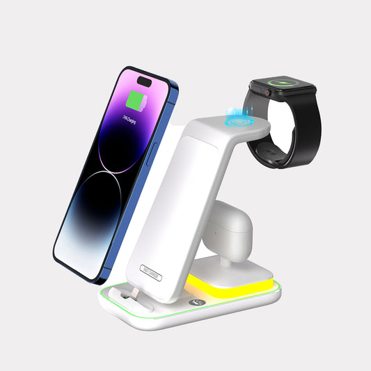 15W Fast Charge Vertical Wireless Charger Mobile Phone Watch Headset