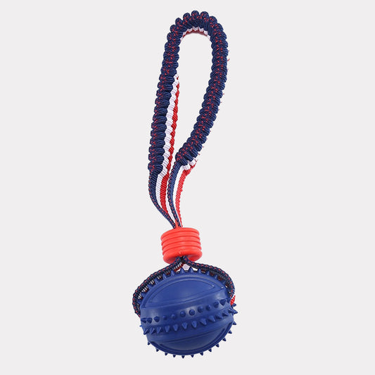 Interactive Dog Toy Ball Interactive Teether With Rope Dog