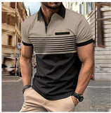Casual Striped Shirt With Chest Pocket