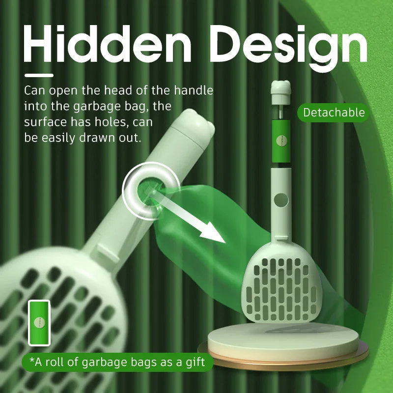 Cats Poop Scoop With Base Pets Cleanning Tool