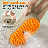 Cat Steam Brush Steamy Dog Brush 3 In 1 Electric Spray