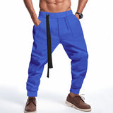 Men's Casual Pants Solid Waffle
