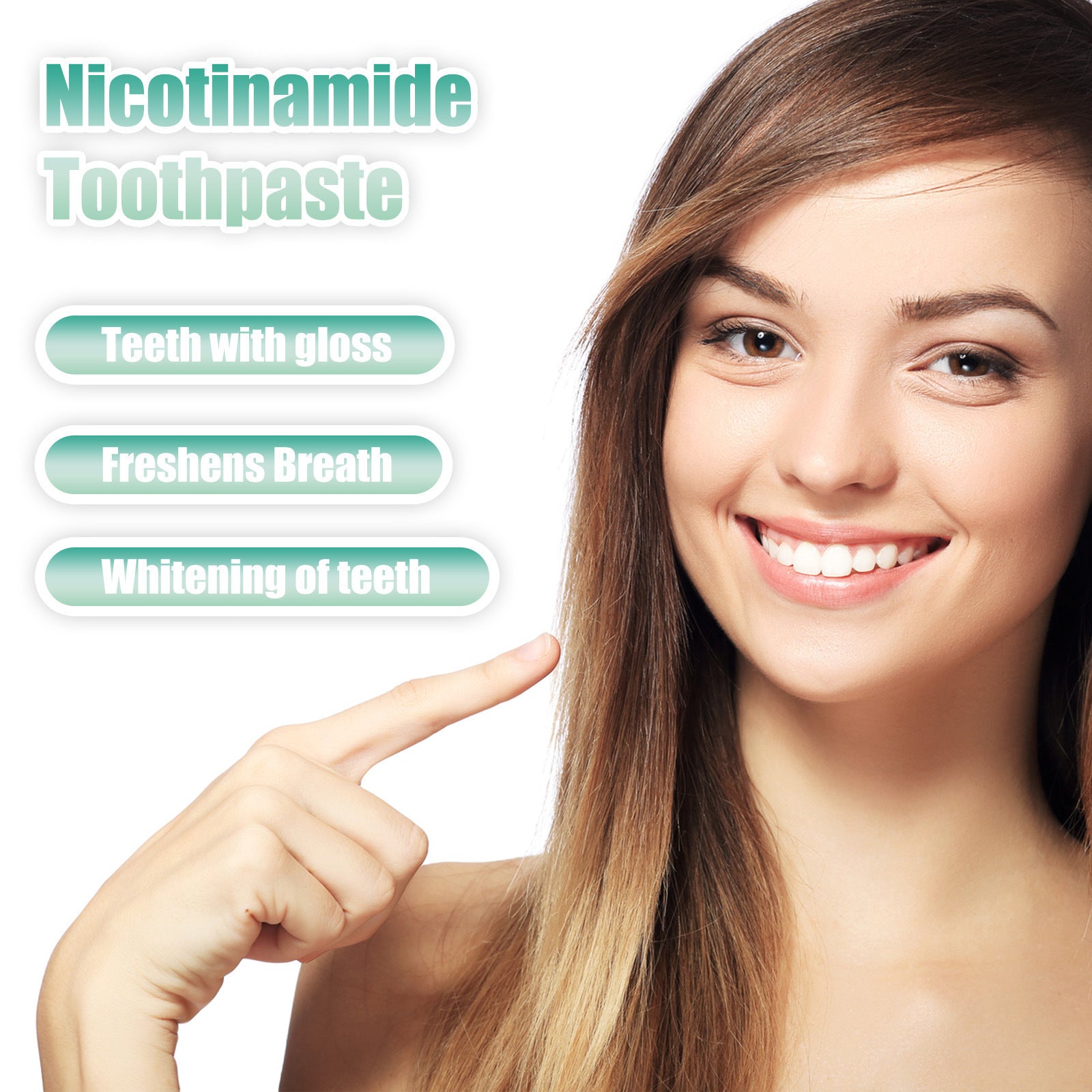 Nicotinamide Toothpaste Whitening Cleaning Care