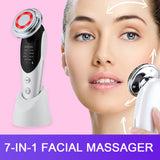 7-in-1 Facial Massager EMS Micro-current Color Light Vibration