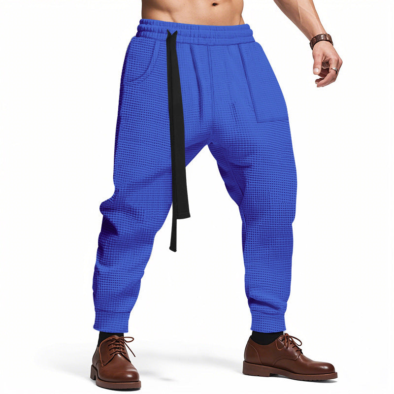 Men's Casual Pants Solid Waffle