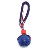 Interactive Dog Toy Ball Interactive Teether With Rope Dog