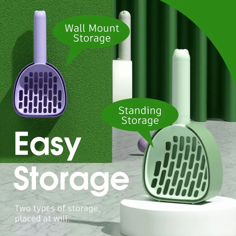 Cats Poop Scoop With Base Pets Cleanning Tool