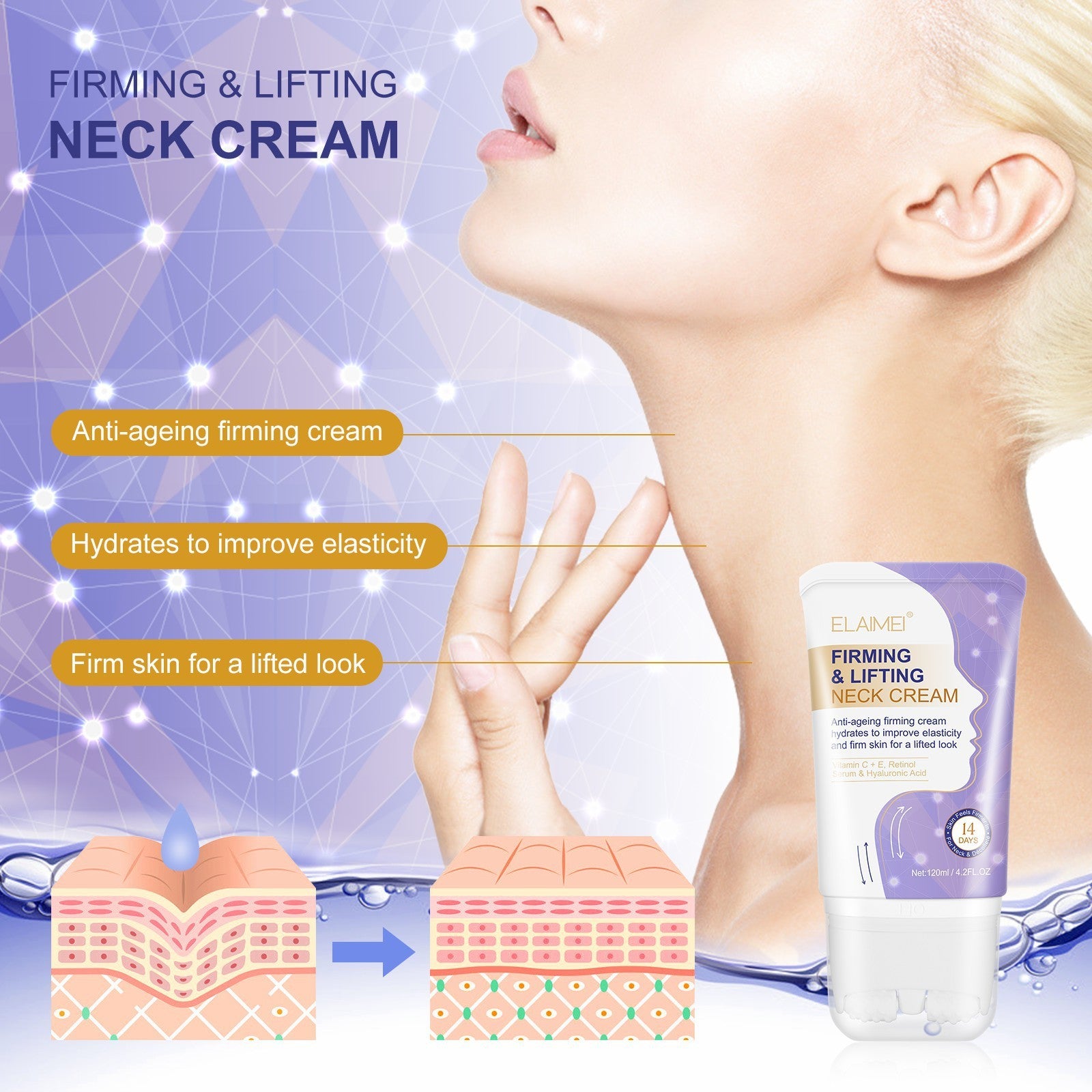 Neckline Cream Smooth Anti Aging Moisturizing
