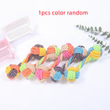 Interactive Cotton Rope Mini Dog Toys Ball For Dogs Accessories Toothbrush Chew Puppy Toy For Large Small Dogs Toy Pet Dog Toy