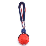 Interactive Dog Toy Ball Interactive Teether With Rope Dog