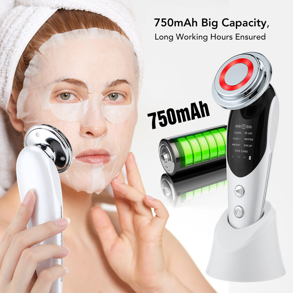 7-in-1 Facial Massager EMS Micro-current Color Light Vibration