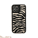 Plush Horse Pattern Phone Case Silicone Shockproof