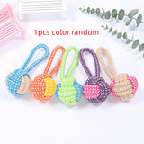 Interactive Cotton Rope Mini Dog Toys Ball For Dogs Accessories Toothbrush Chew Puppy Toy For Large Small Dogs Toy Pet Dog Toy