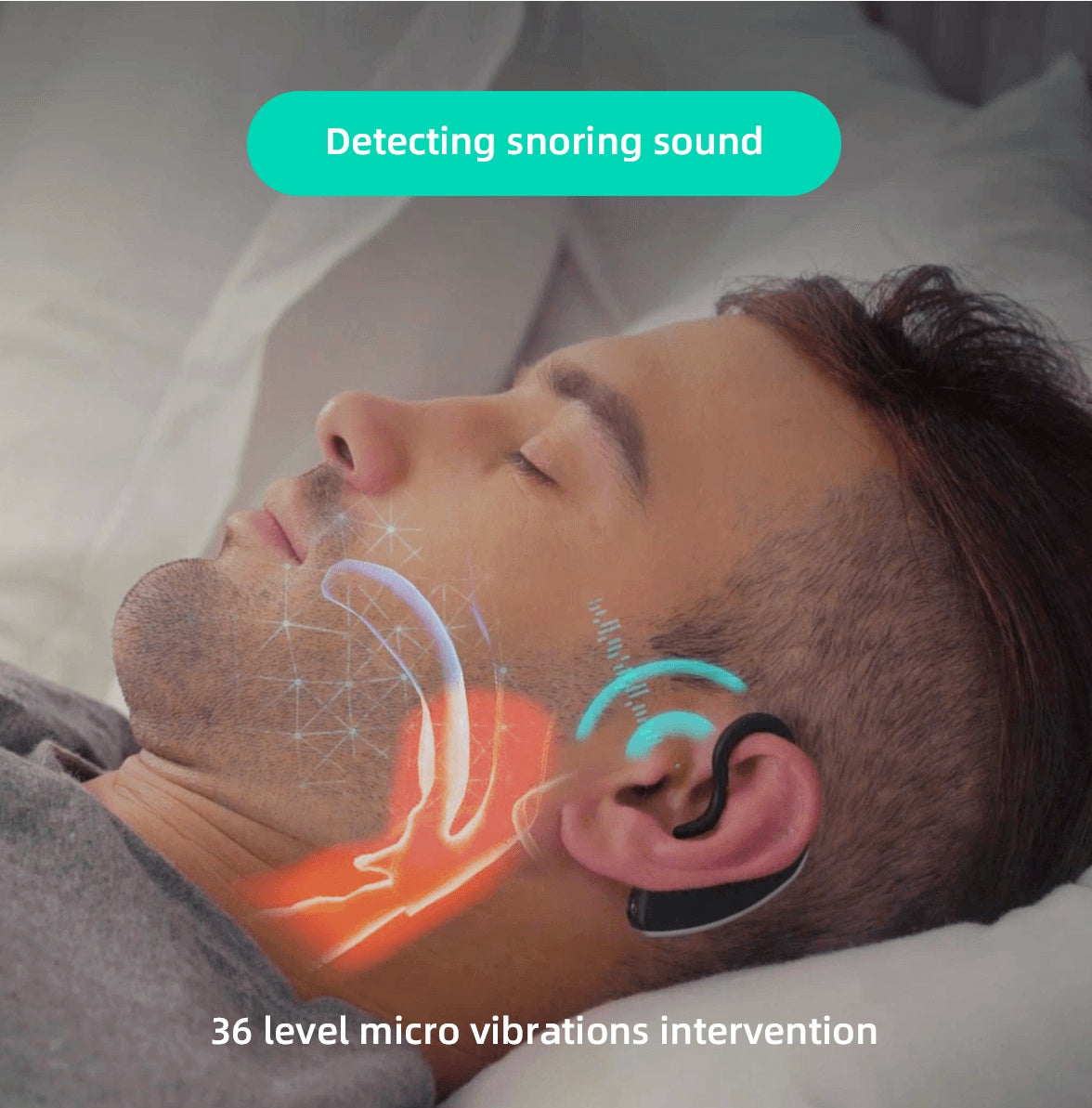 24 Hours Bluetooth Anti-snoring Device Charge