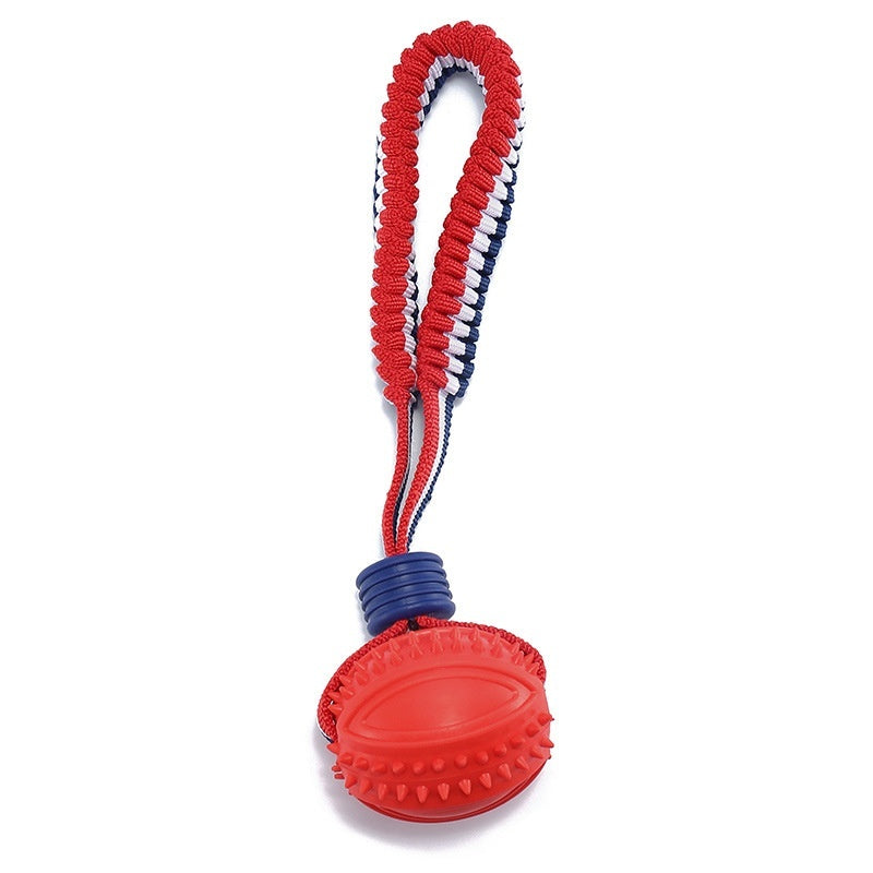 Interactive Dog Toy Ball Interactive Teether With Rope Dog
