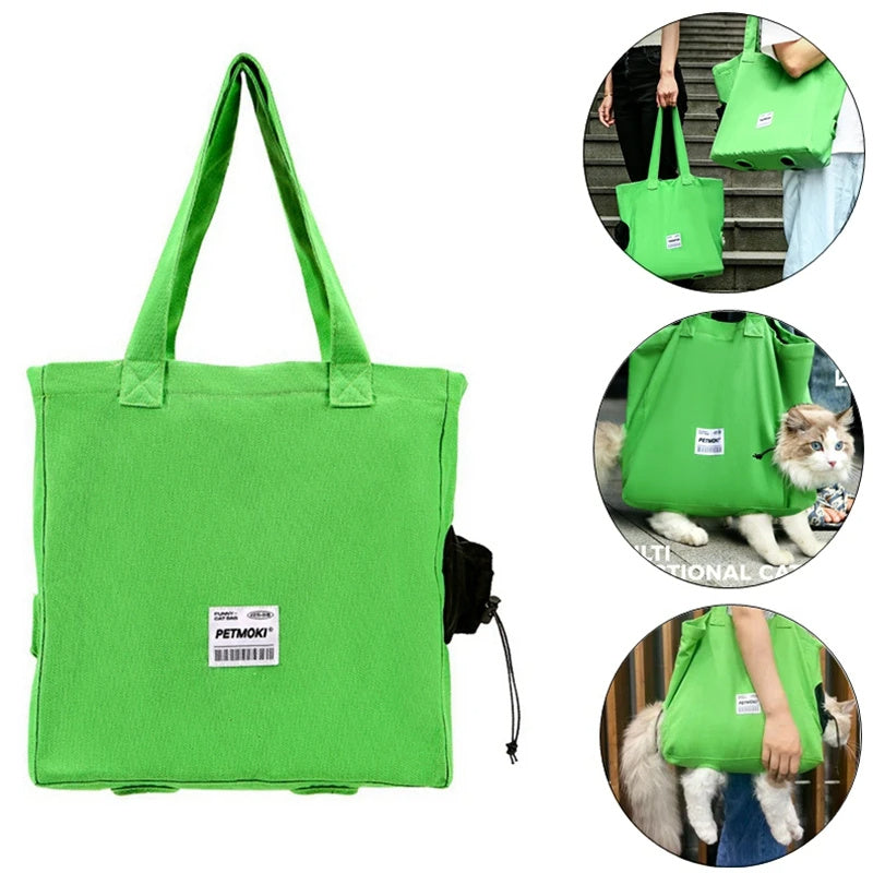 Breathable Dog Canvas Carrier Bag Escape-proof Pet Shoulder Carrying Bag Pet Supplies