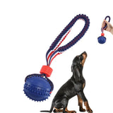 Interactive Dog Toy Ball Interactive Teether With Rope Dog